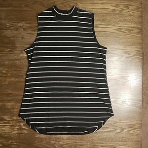 Apt. 9 Black & White Striped Blouse
